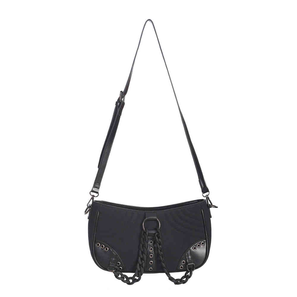 Banned - Earthworm Chain Handbag - Black